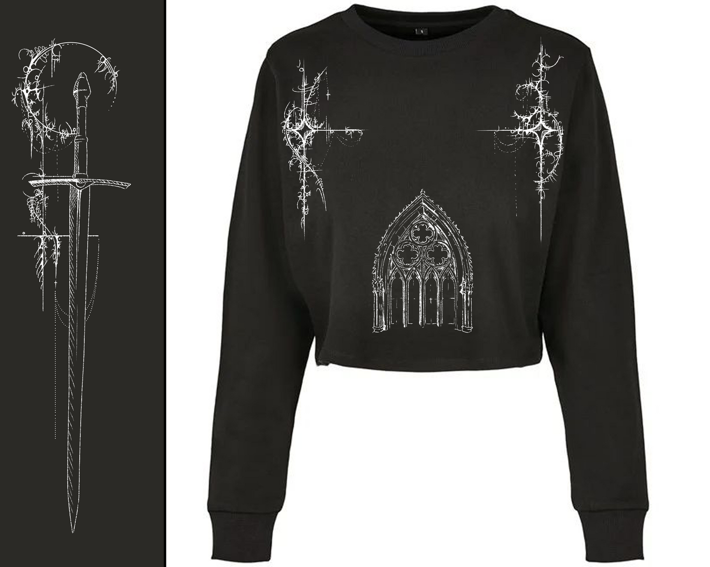 Worship logo cropped sweatshirt